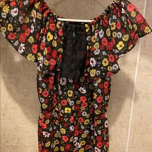Young girls xl flowered dress